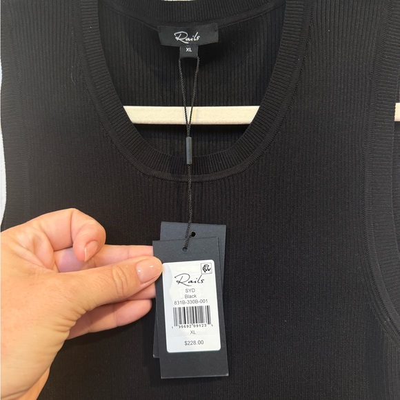 Rails - Black Knit Open Back Dress - XL - NWT - Picture 2 of 4